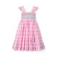 Rachel Carson Girls Dress Candy Floss Gingham with Spearmint Hand Smocking Rachel Carson Girls Dress Candy Floss Gingham with Spearmint Hand Smocking