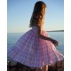 Rachel Carson Girls Dress Candy Floss Gingham with Spearmint Hand Smocking Rachel Carson Girls Dress Candy Floss Gingham with Spearmint Hand Smocking