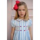 Thatcher Dress Sailor Stripe with White Heart Hand Smocking Thatcher Dress Sailor Stripe with White Heart Hand Smocking