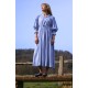 Aloha Wanderwell Dress Ocean Stripe with White Honeycomb Hand Smocking Aloha Wanderwell Dress Ocean Stripe with White Honeycomb Hand Smocking