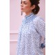 Scholl Blouse Seurat Splat with Sapphire Hand Smocking Edition 64 Scholl Blouse Seurat Splat with Sapphire Hand Smocking Edition 64