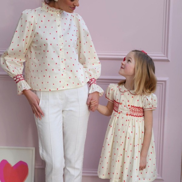 Shelley Blouse Loveheart Cotton Lawn with My Funny Valentine Hand Smocking Edition 22 Shelley Blouse Loveheart Cotton Lawn with My Funny Valentine Hand Smocking Edition 22